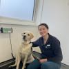 James with veterinary nurse Emily Philpot
