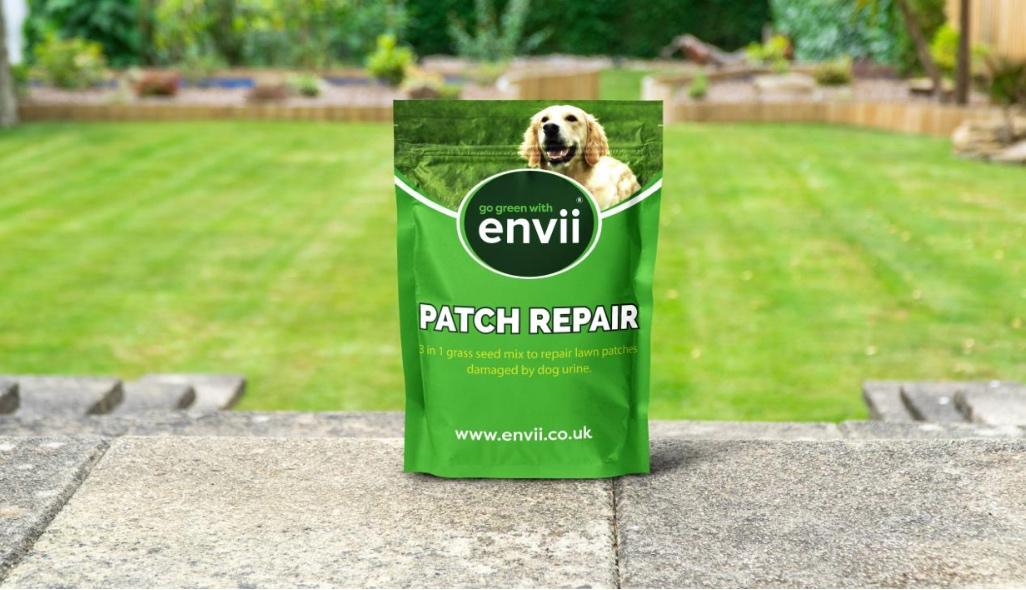 Envii Neuturine placed on patio slabs with grass in background