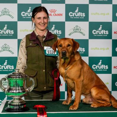 Crufts Gamekeepers winner Emma and Tweed